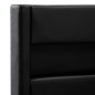 vidaXL Estructura de cama con LED de cuero sintético negro 140x200 cm vidaXL Estructura de cama con LED de cuero sintético negro 140x200 cm