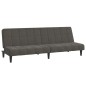 vidaXL Sofá cama de 2 plazas terciopelo gris oscuro vidaXL Sofá cama de 2 plazas terciopelo gris oscuro