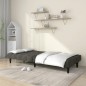 vidaXL Sofá cama de 2 plazas terciopelo gris oscuro vidaXL Sofá cama de 2 plazas terciopelo gris oscuro