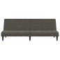 vidaXL Sofá cama de 2 plazas terciopelo gris oscuro vidaXL Sofá cama de 2 plazas terciopelo gris oscuro