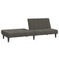 vidaXL Sofá cama de 2 plazas terciopelo gris oscuro vidaXL Sofá cama de 2 plazas terciopelo gris oscuro