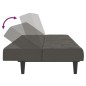 vidaXL Sofá cama de 2 plazas terciopelo gris oscuro vidaXL Sofá cama de 2 plazas terciopelo gris oscuro