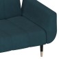 vidaXL Sofá cama de 2 plazas con dos cojines terciopelo azul vidaXL Sofá cama de 2 plazas con dos cojines terciopelo azul