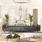 vidaXL Sofá cama de 2 plazas con dos almohadas terciopelo gris oscuro vidaXL Sofá cama de 2 plazas con dos almohadas terciopelo gris oscuro