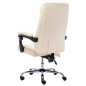 vidaXL Silla de oficina de masaje de cuero sintético crema vidaXL Silla de oficina de masaje de cuero sintético crema