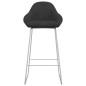 vidaXL Taburetes de cocina 2 unidades terciopelo negro vidaXL Taburetes de cocina 2 unidades terciopelo negro