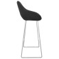 vidaXL Taburetes de cocina 2 unidades terciopelo negro vidaXL Taburetes de cocina 2 unidades terciopelo negro