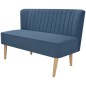 vidaXL Sofá de tela azul 117x55,5x77 cm  