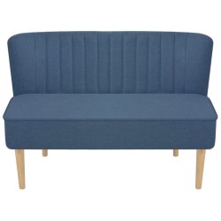 vidaXL Sofá de tela azul 117x55,5x77 cm  