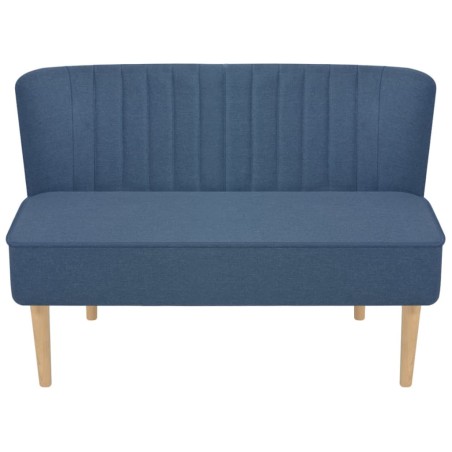 vidaXL Sofá de tela azul 117x55,5x77 cm  