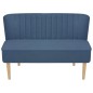 vidaXL Sofá de tela azul 117x55,5x77 cm  