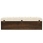 vidaXL Banco de almacenaje madera maciza de abeto y tela 110 cm vidaXL Banco de almacenaje madera maciza de abeto y tela 110 cm
