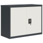 vidaXL Armario archivador de acero gris antracita y blanco 90x40x70 cm vidaXL Armario archivador de acero gris antracita y blanco 90x40x70 cm