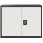 vidaXL Armario archivador de acero gris antracita y blanco 90x40x70 cm vidaXL Armario archivador de acero gris antracita y blanco 90x40x70 cm