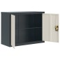 vidaXL Armario archivador de acero gris antracita y blanco 90x40x70 cm vidaXL Armario archivador de acero gris antracita y blanco 90x40x70 cm
