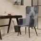 vidaXL Sillón orejero de cuero auténtico gris canela vidaXL Sillón orejero de cuero auténtico gris canela