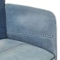 vidaXL Sillón orejero de tela vaquera patchwork vidaXL Sillón orejero de tela vaquera patchwork