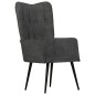 vidaXL Sillón orejero de cuero auténtico negro canela vidaXL Sillón orejero de cuero auténtico negro canela