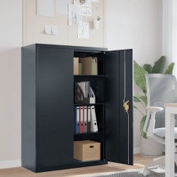 vidaXL Armario archivador de acero gris antracita 90x40x140 cm