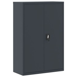 vidaXL Armario archivador de acero gris antracita 90x40x140 cm