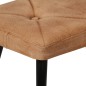 vidaXL Sillón orejero con reposapiés cuero auténtico marrón canela vidaXL Sillón orejero con reposapiés cuero auténtico marrón canela