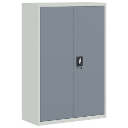 vidaXL Armario archivador acero gris claro y gris oscuro 90x40x140 cm
