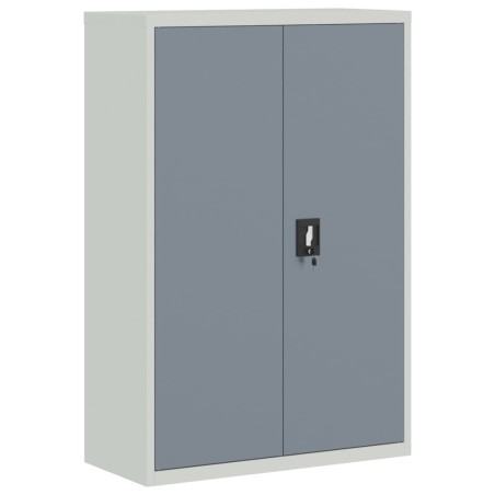vidaXL Armario archivador acero gris claro y gris oscuro 90x40x140 cm
