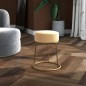 vidaXL Hocker redondo terciopelo albaricoque vidaXL Hocker redondo terciopelo albaricoque