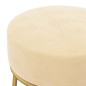 vidaXL Hocker redondo terciopelo albaricoque vidaXL Hocker redondo terciopelo albaricoque