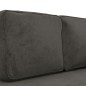 vidaXL Sofá diván con cojines y cojín de cabeza terciopelo gris oscuro vidaXL Sofá diván con cojines y cojín de cabeza terciopelo gris oscuro