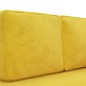 vidaXL Sofá diván con cojines y cojín de cabeza terciopelo amarillo vidaXL Sofá diván con cojines y cojín de cabeza terciopelo amarillo
