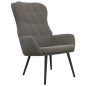 vidaXL Silla de relajación de terciopelo gris oscuro vidaXL Silla de relajación de terciopelo gris oscuro