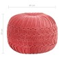 vidaXL Puf de terciopelo de algodón diseño bata rosa 40x30 cm vidaXL Puf de terciopelo de algodón diseño bata rosa 40x30 cm