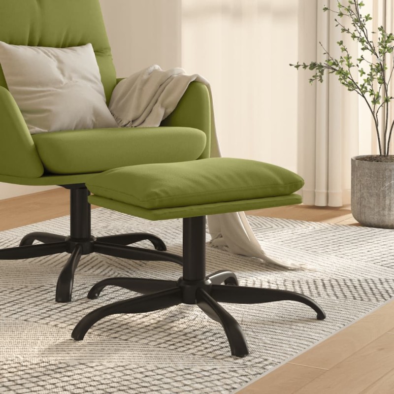 vidaXL Reposapiés de terciopelo verde claro 60x60x36 cm vidaXL Reposapiés de terciopelo verde claro 60x60x36 cm