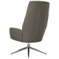 vidaXL Sillón de relax de cuero auténtico gris vidaXL Sillón de relax de cuero auténtico gris