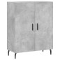 vidaXL Aparador alto madera contrachapada gris hormigón 69,5x34x180 cm vidaXL Aparador alto madera contrachapada gris hormigón 69,5x34x180 cm