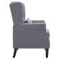 vidaXL Sillón de tela gris oscuro vidaXL Sillón de tela gris oscuro