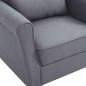 vidaXL Sillón de tela gris oscuro vidaXL Sillón de tela gris oscuro