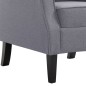 vidaXL Sillón de tela gris oscuro vidaXL Sillón de tela gris oscuro