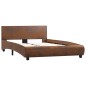vidaXL Estructura de cama de cuero sintético marrón 120x200 cm vidaXL Estructura de cama de cuero sintético marrón 120x200 cm