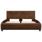 vidaXL Estructura de cama de cuero sintético marrón 120x200 cm vidaXL Estructura de cama de cuero sintético marrón 120x200 cm