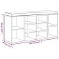 vidaXL Banco zapatero madera contrachapada gris hormigón 103x30x48 cm vidaXL Banco zapatero madera contrachapada gris hormigón 103x30x48 cm