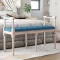 vidaXL Banco de terciopelo azul 110x40x70 cm vidaXL Banco de terciopelo azul 110x40x70 cm
