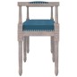 vidaXL Banco de terciopelo azul 110x40x70 cm vidaXL Banco de terciopelo azul 110x40x70 cm