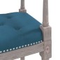vidaXL Banco de terciopelo azul 110x40x70 cm vidaXL Banco de terciopelo azul 110x40x70 cm