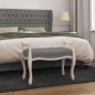 vidaXL Banco de tela gris oscuro 80x45x60 cm vidaXL Banco de tela gris oscuro 80x45x60 cm