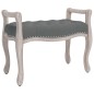 vidaXL Banco de tela gris oscuro 80x45x60 cm vidaXL Banco de tela gris oscuro 80x45x60 cm