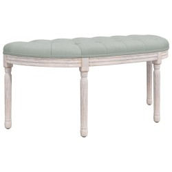vidaXL Banco de terciopelo gris claro 110,5x45x49 cm