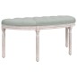 vidaXL Banco de terciopelo gris claro 110,5x45x49 cm vidaXL Banco de terciopelo gris claro 110,5x45x49 cm