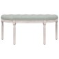 vidaXL Banco de terciopelo gris claro 110,5x45x49 cm vidaXL Banco de terciopelo gris claro 110,5x45x49 cm